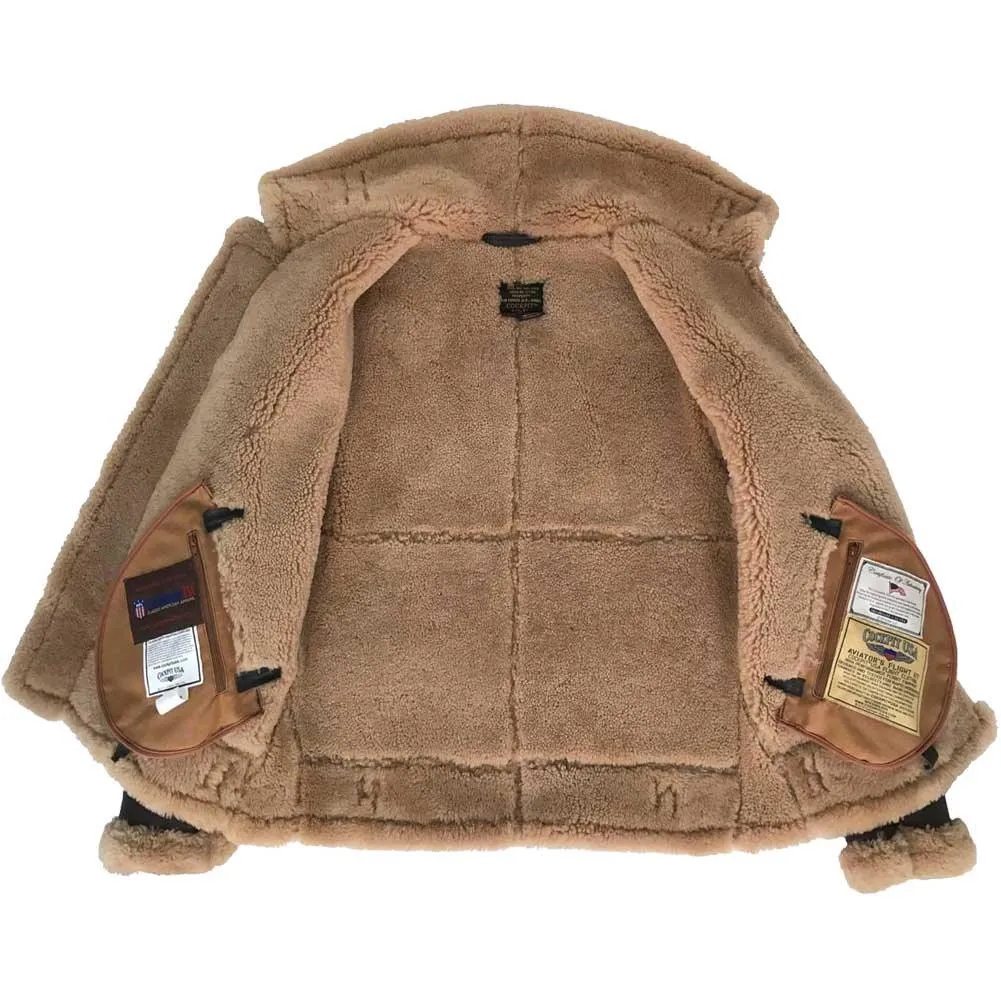 Cockpit USA Mens Spitfire B-3 Sheepskin Bomber Jacket SIZE 38 Final Sale - Ships Same Day sold by Legendary USA product image thumbnail 3