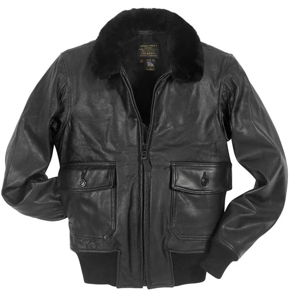 Cockpit USA Mens USN Submariner G-1 Leather Flight Jacket SIZE 42 - Final Sale Ships Same Day sold by Legendary USA