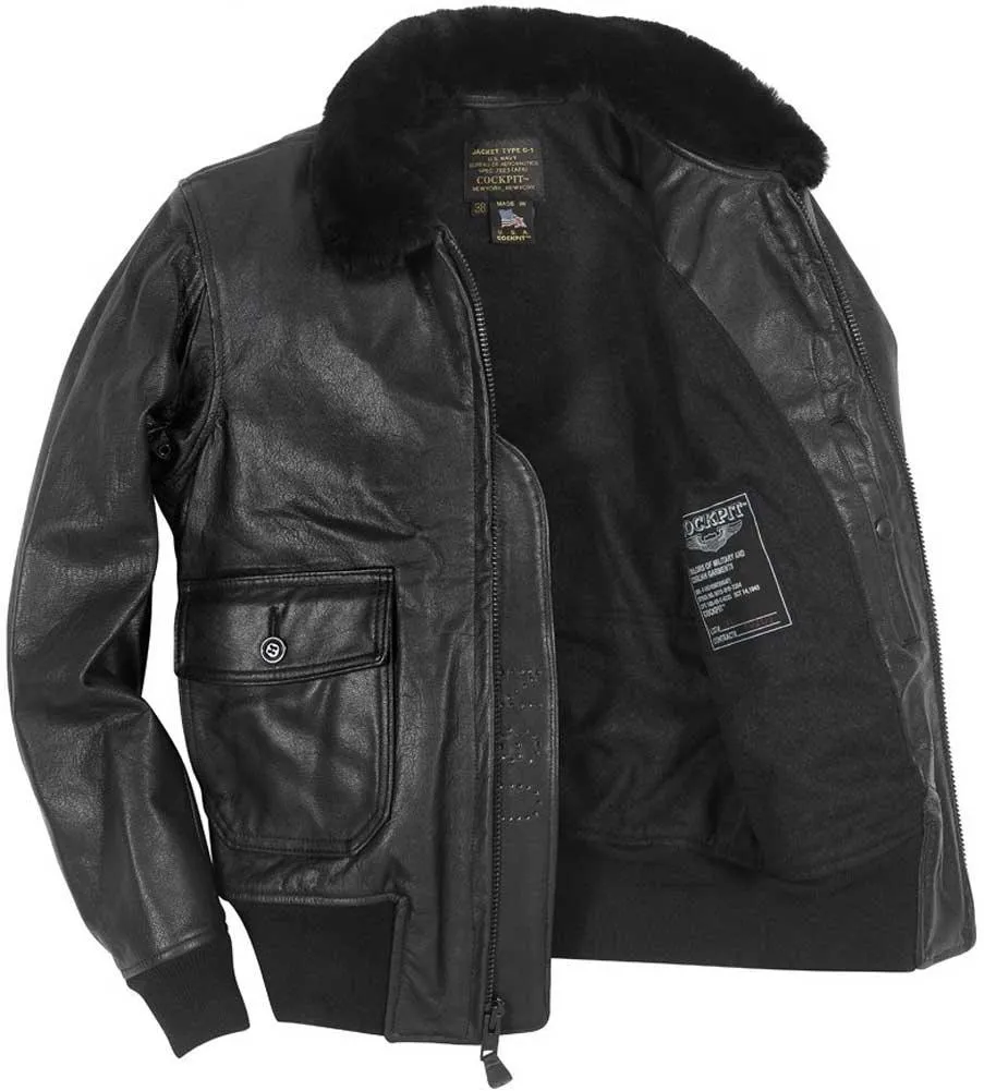 Cockpit USA Mens USN Submariner G-1 Leather Flight Jacket SIZE 42 - Final Sale Ships Same Day sold by Legendary USA product image thumbnail 4