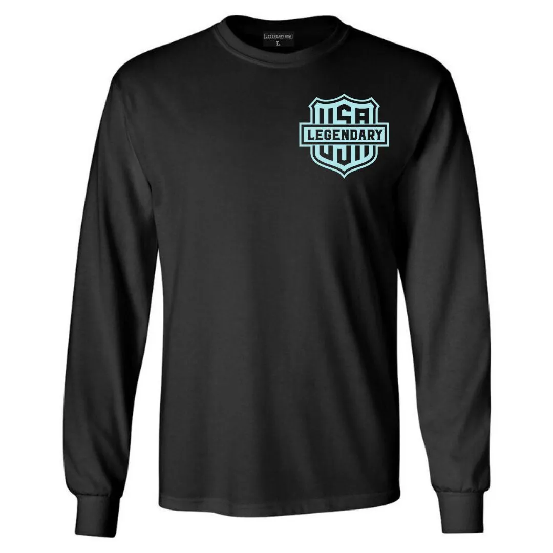Legendary Neon Shield Long Sleeve Shirt sold by Legendary USA
