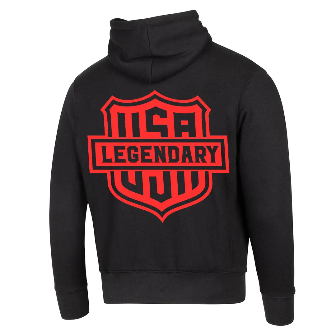 Legendary Neon & Color Shield Best Damn Motorcycle Hoodie sold by Legendary USA product image thumbnail 2
