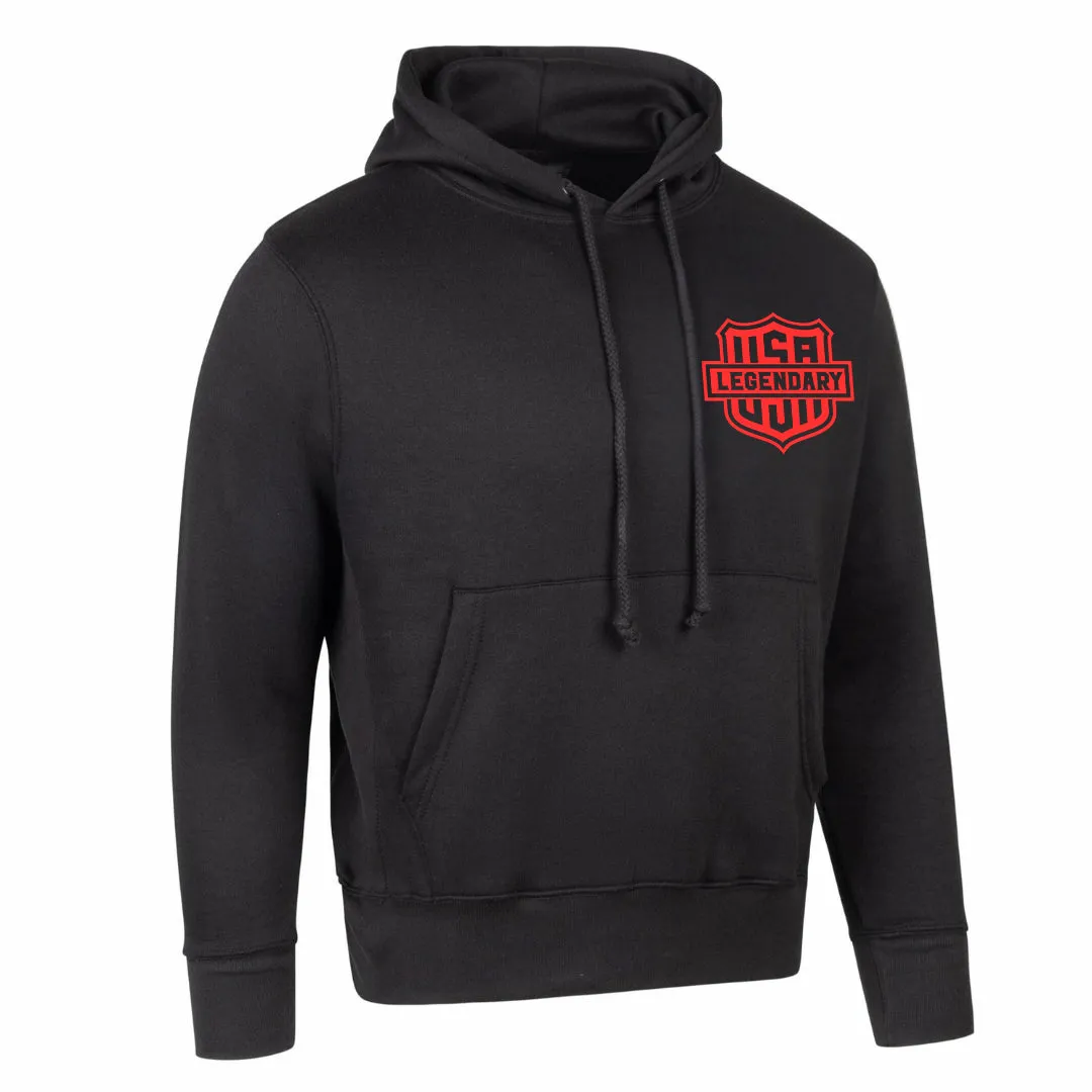 Legendary Neon & Color Shield Best Damn Motorcycle Hoodie sold by Legendary USA