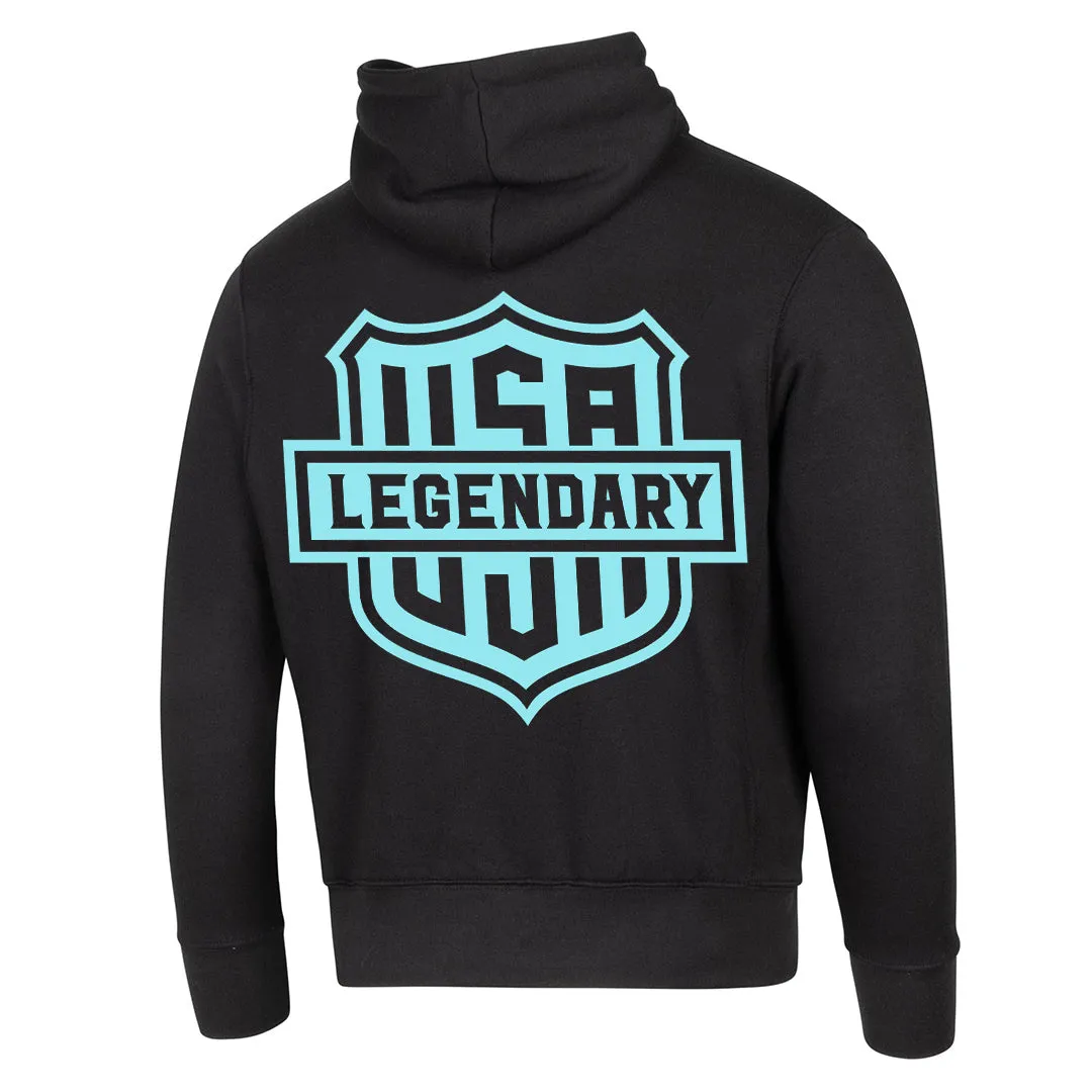 Legendary Neon & Color Shield Best Damn Motorcycle Hoodie sold by Legendary USA product image thumbnail 4