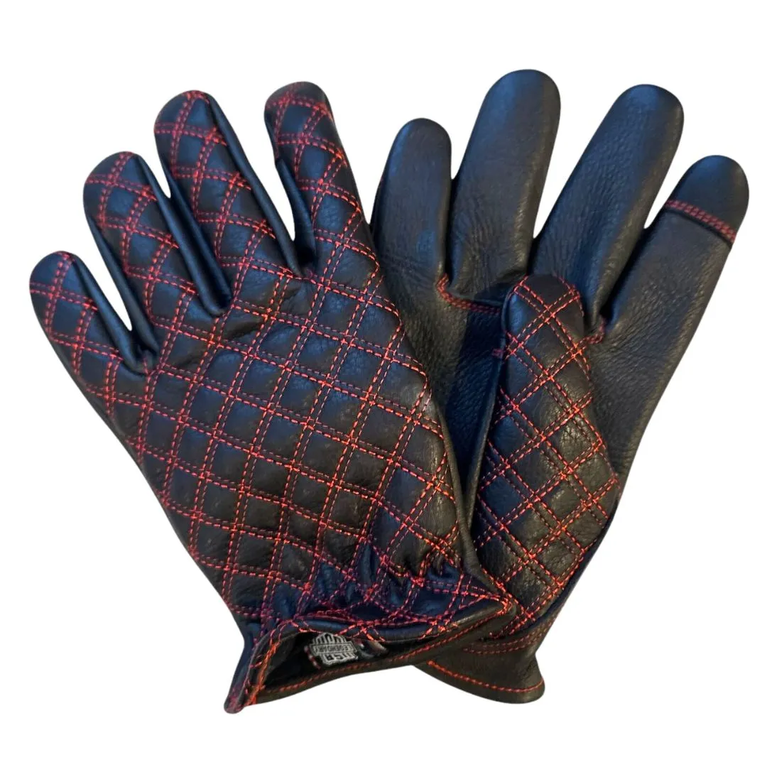 Legendary Double-Diamond Stitched Deerskin Short Wrist Touchscreen Gloves sold by Legendary USA product image thumbnail 2