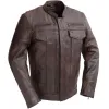 First Mfg Mens Raider Vented Leather Motorcycle Jacket sold by Legendary USA