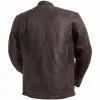 First Mfg Mens Raider Vented Leather Motorcycle Jacket sold by Legendary USA