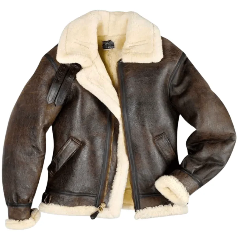 Cockpit USA Men's B-3 Sheepskin Bomber Jacket SIZE 42 FINAL SALE SHIPS SAME DAY sold by Legendary USA
