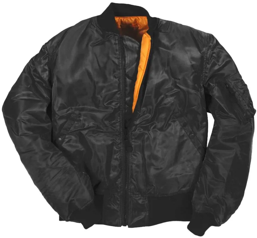 Cockpit USA Mens MA-1 Nylon Satin Flight Jacket Size LARGE - Final Sale Ships Same Day sold by Legendary USA