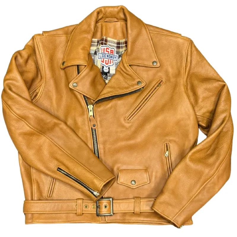 Legendary USA SAMPLE Size 44 American Bison Leather Motorcycle Jacket SHIPS SAME DAY FINAL SALE sold by Legendary USA