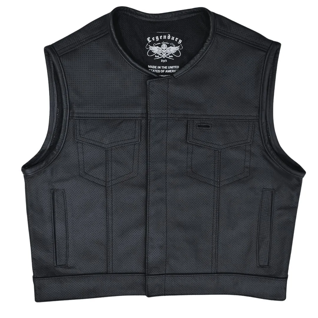 Legendary LowLife Perforated Leather Club Vest sold by Legendary USA