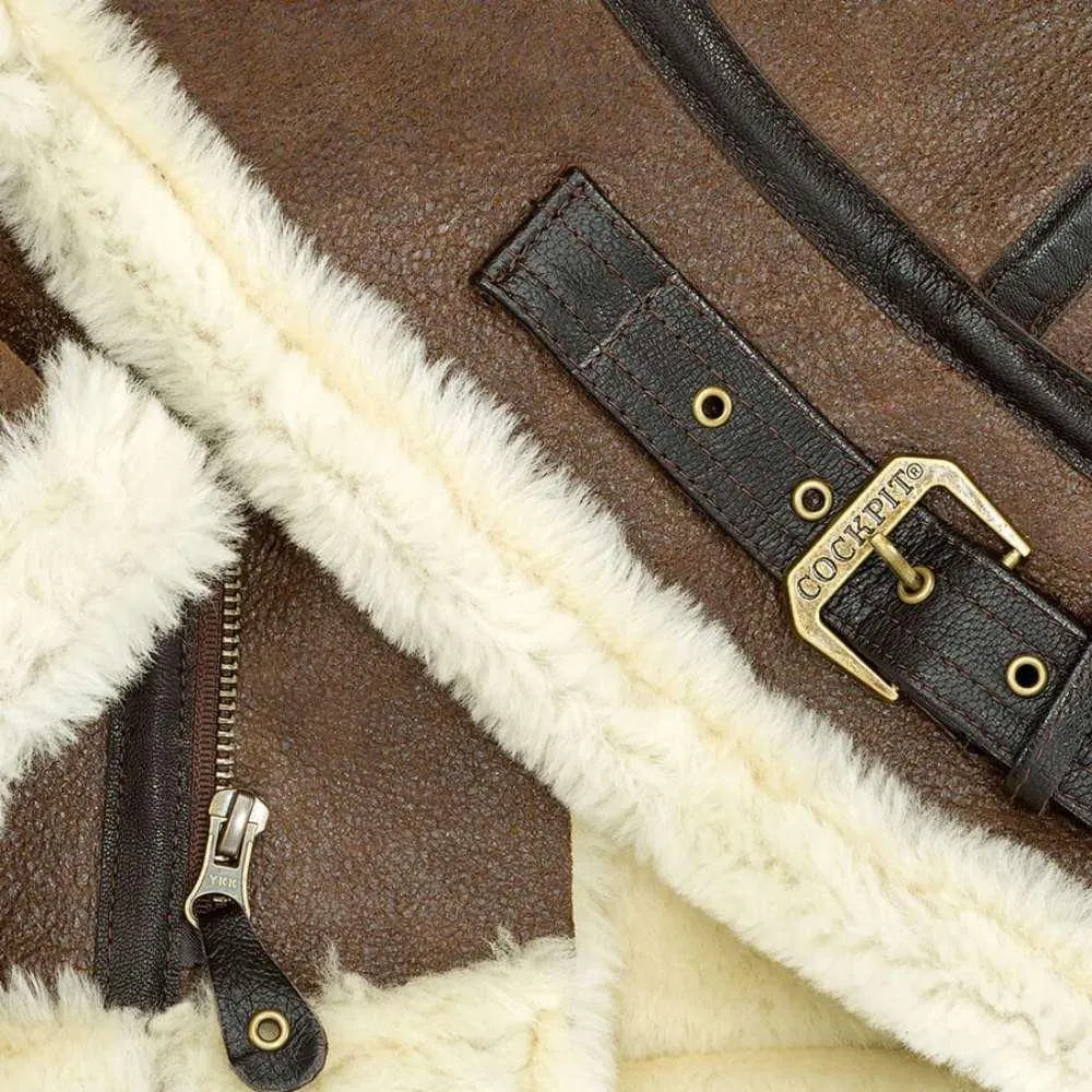 Cockpit USA Womens B-3 Sheepskin Bomber Jacket Size XLARGE - Final Sale Ships Same Day sold by Legendary USA product image thumbnail 4