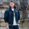 Cockpit USA Mens USN Fighter Weapons Nylon Flight Jacket - Navy SIZE: MEDIUM FINAL SALE SHIPS SAME DAY sold by Legendary USA