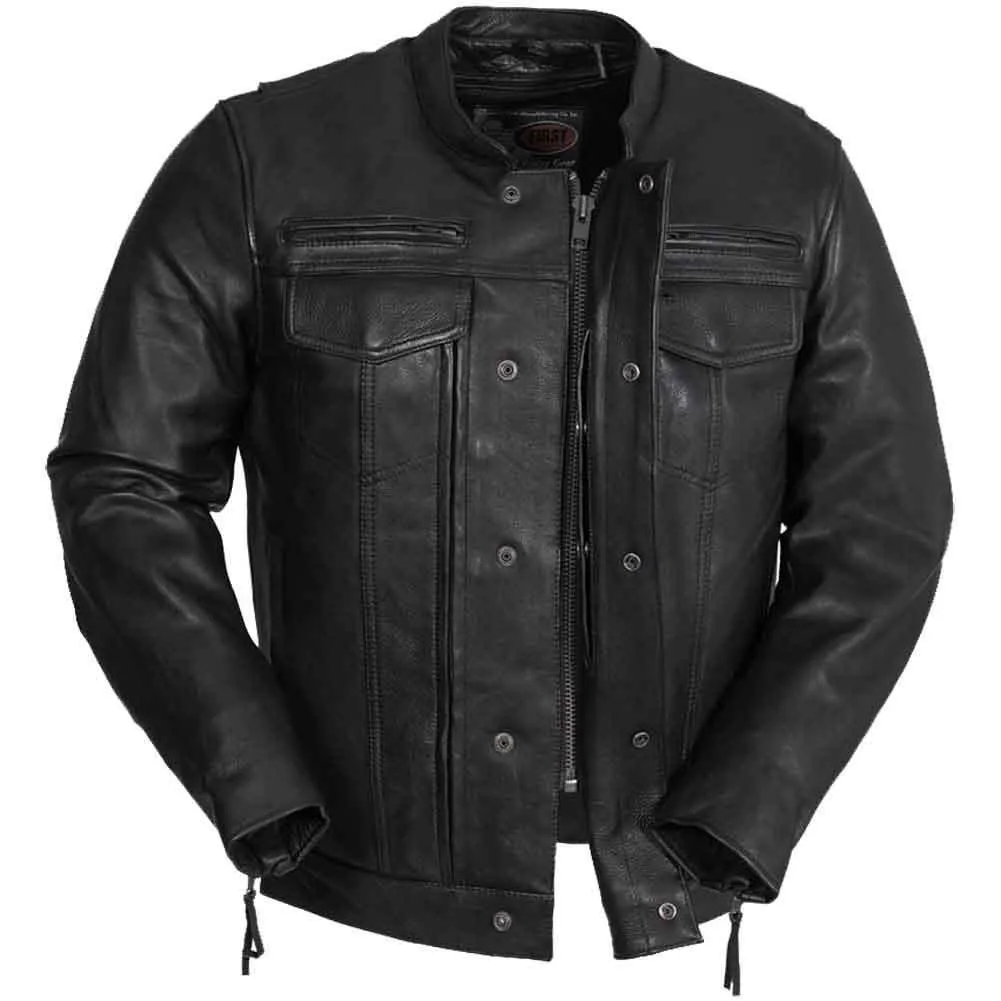First Mfg Mens Raider Vented Leather Motorcycle Jacket SIZE: XLARGE - Final Sale Ships Same Day sold by Legendary USA product image thumbnail 2