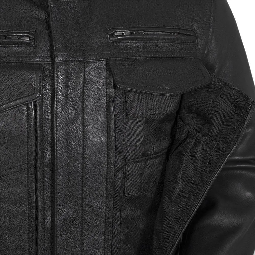 First Mfg Mens Raider Vented Leather Motorcycle Jacket SIZE: XLARGE - Final Sale Ships Same Day sold by Legendary USA product image thumbnail 4
