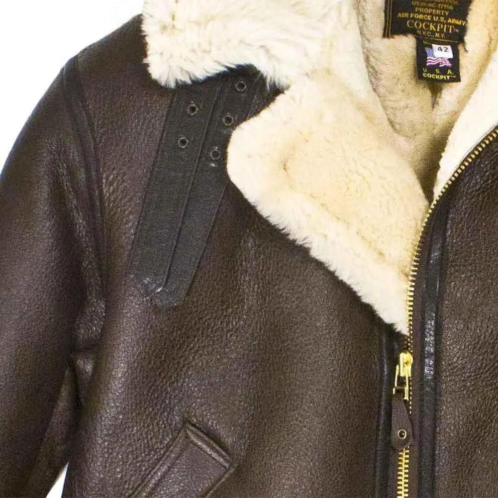 Cockpit USA Men's B-3 Sheepskin Bomber Jacket SIZE 38 FINAL SALE SHIPS SAME DAY sold by Legendary USA product image thumbnail 5