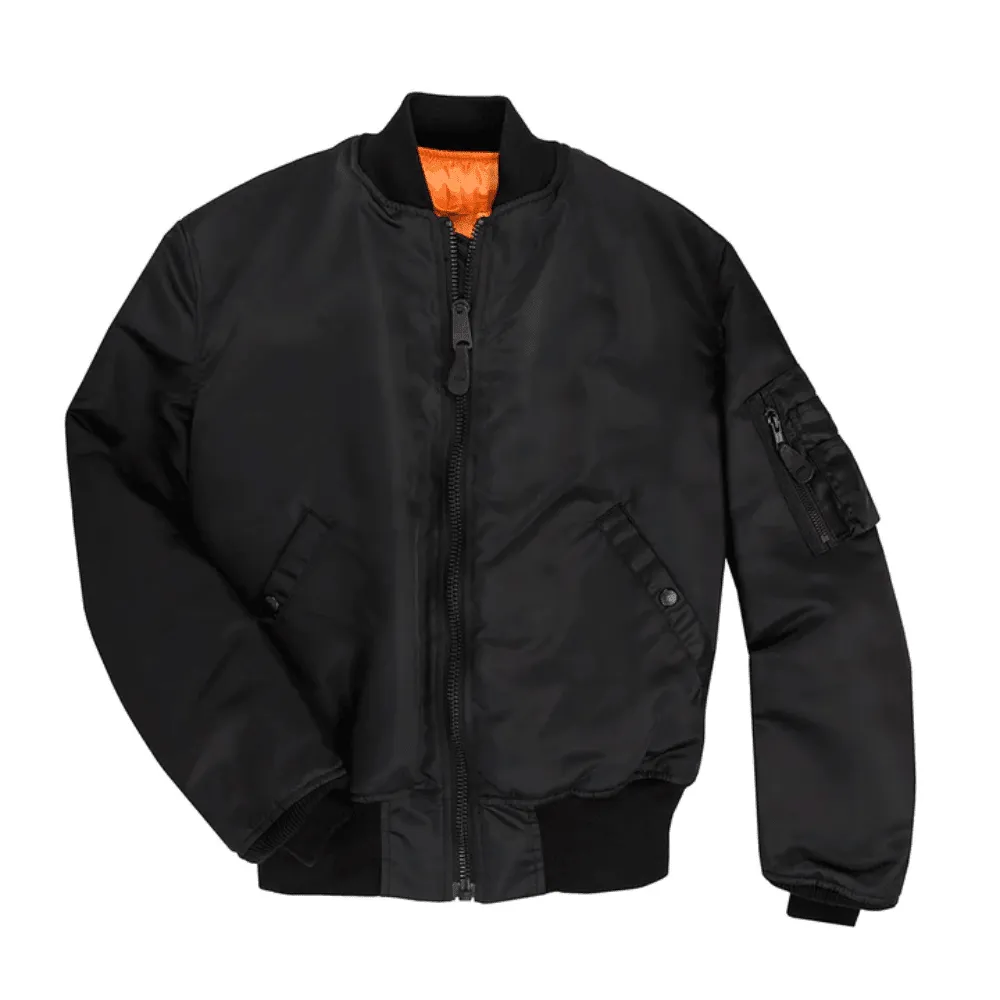 Size: MEDIUM Cockpit USA Mens MA-1 Nylon Satin Flight Jacket Size Z24J011D - Final Sale Ships Same Day sold by Legendary USA product image thumbnail 2