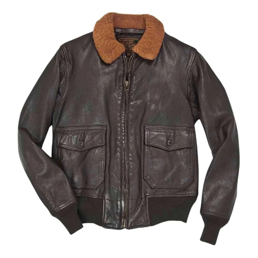Cockpit USA Z21C0071 Mens 100 Mission G-1 Aviator Leather Flight Jacket Size 42 - Final Sale Ships Same Day sold by Legendary USA