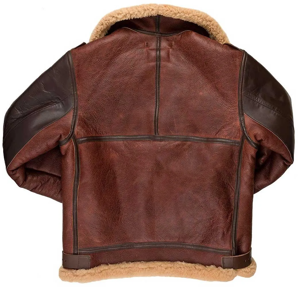 Cockpit USA Mens Pearl Harbor Reproduction B-3 Sheepskin Bomber Jacket Size 38 - Final Sale Ships Same Day sold by Legendary USA product image thumbnail 5