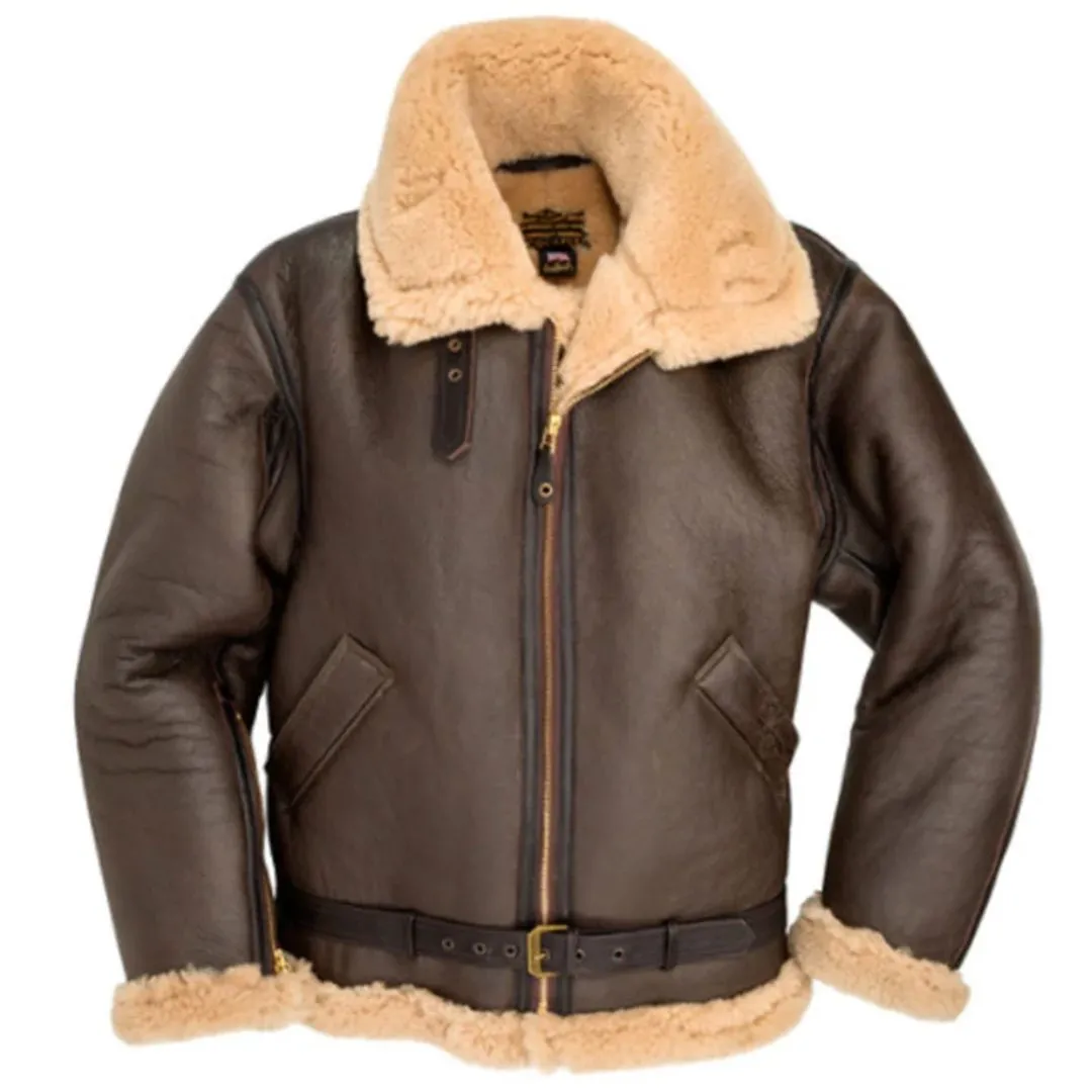 Cockpit USA Men's British R.A.F. Sheepskin Bomber Jacket SIZE 44 FINAL SALE Ships Same Day sold by Legendary USA