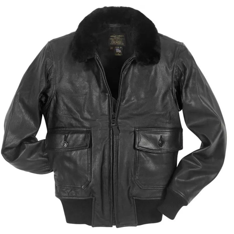Cockpit USA Mens USN Submariner G-1 Leather Flight Jacket SIZE 44 - Final Sale Ships Same Day sold by Legendary USA