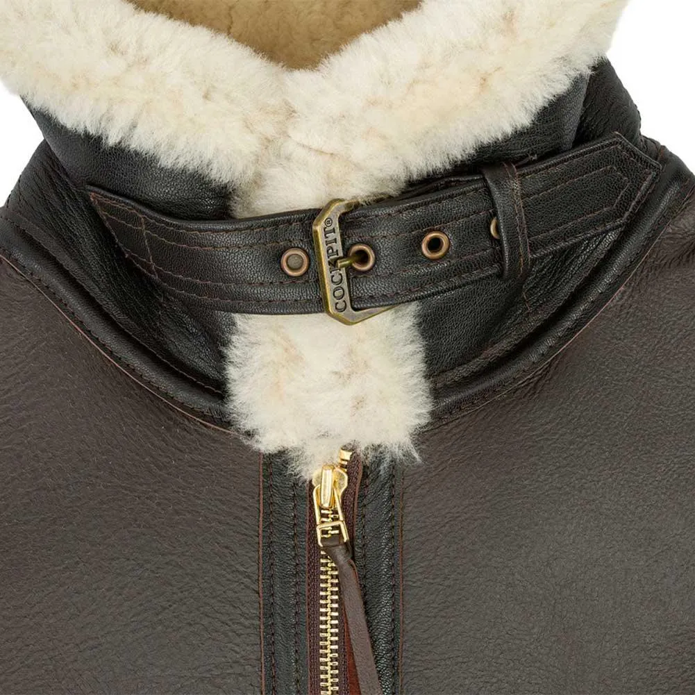 Cockpit USA Mens Champ Sheepskin Bomber Jacket Z21C101 Size 44 - Final Sale Ships Same Day sold by Legendary USA product image thumbnail 5