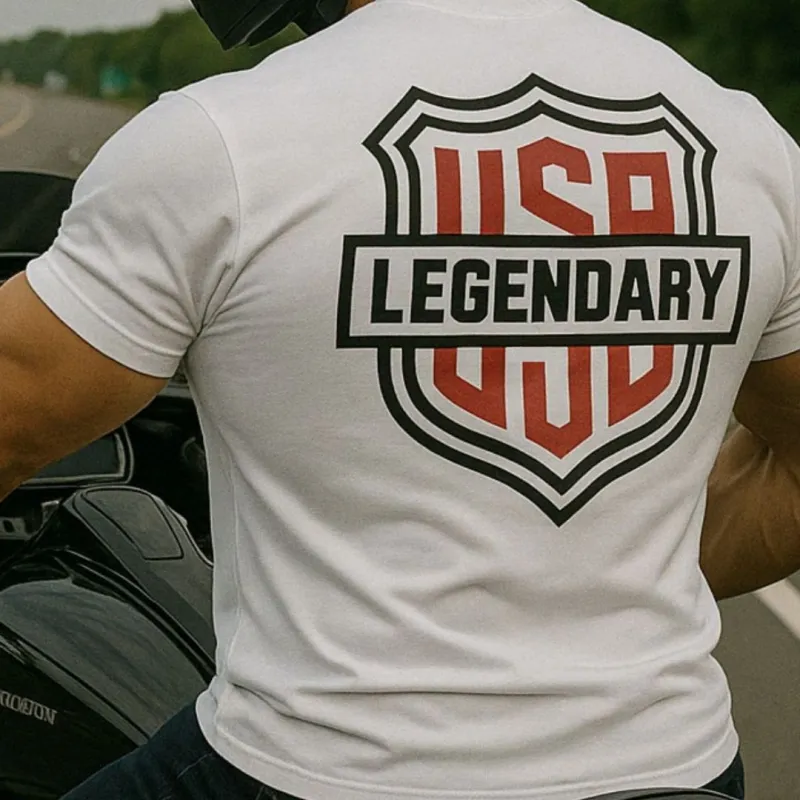 Legendary All American Motorcycle T-Shirt sold by Legendary USA