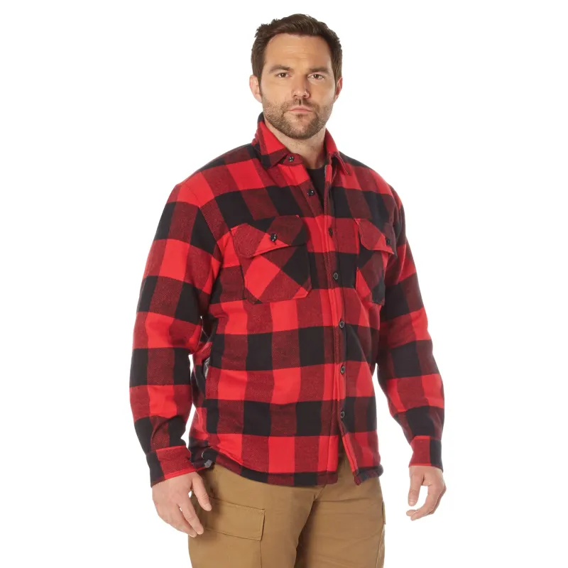 Rothco Extra Heavyweight Buffalo Plaid Sherpa Lined Flannel Shirts sold by Legendary USA