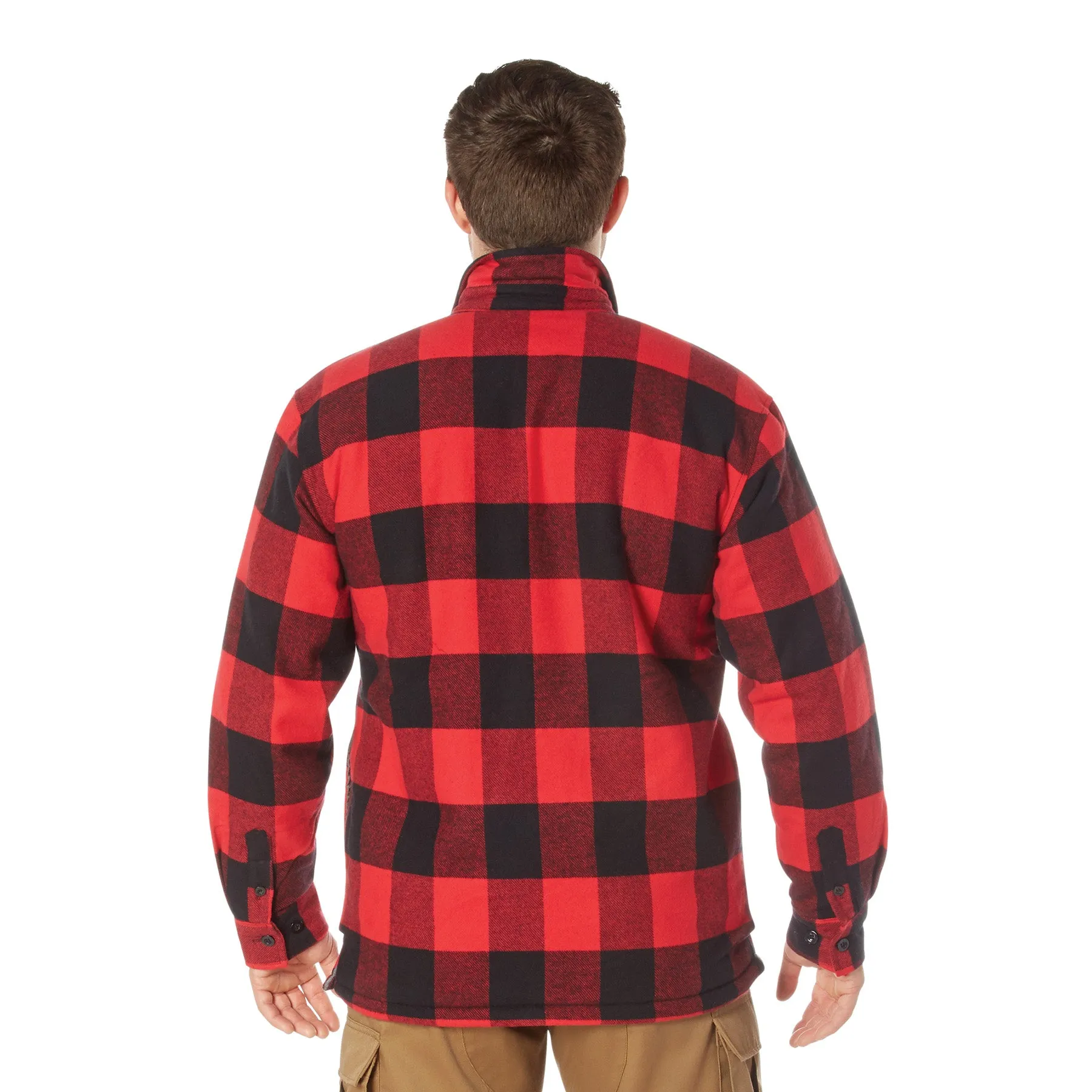 Rothco Extra Heavyweight Buffalo Plaid Sherpa Lined Flannel Shirts sold by Legendary USA product image thumbnail 3