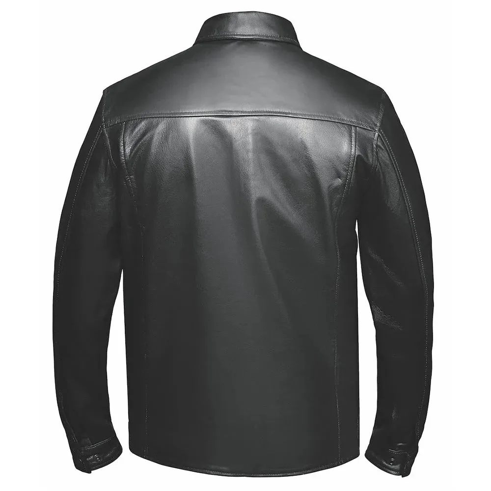 Edge - Mens Premium Leather Riding Shirt Jacket sold by Legendary USA product image thumbnail 2