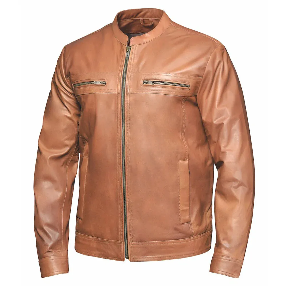 Indiana - Mens Premium Leather Motorcycle Jacket sold by Legendary USA