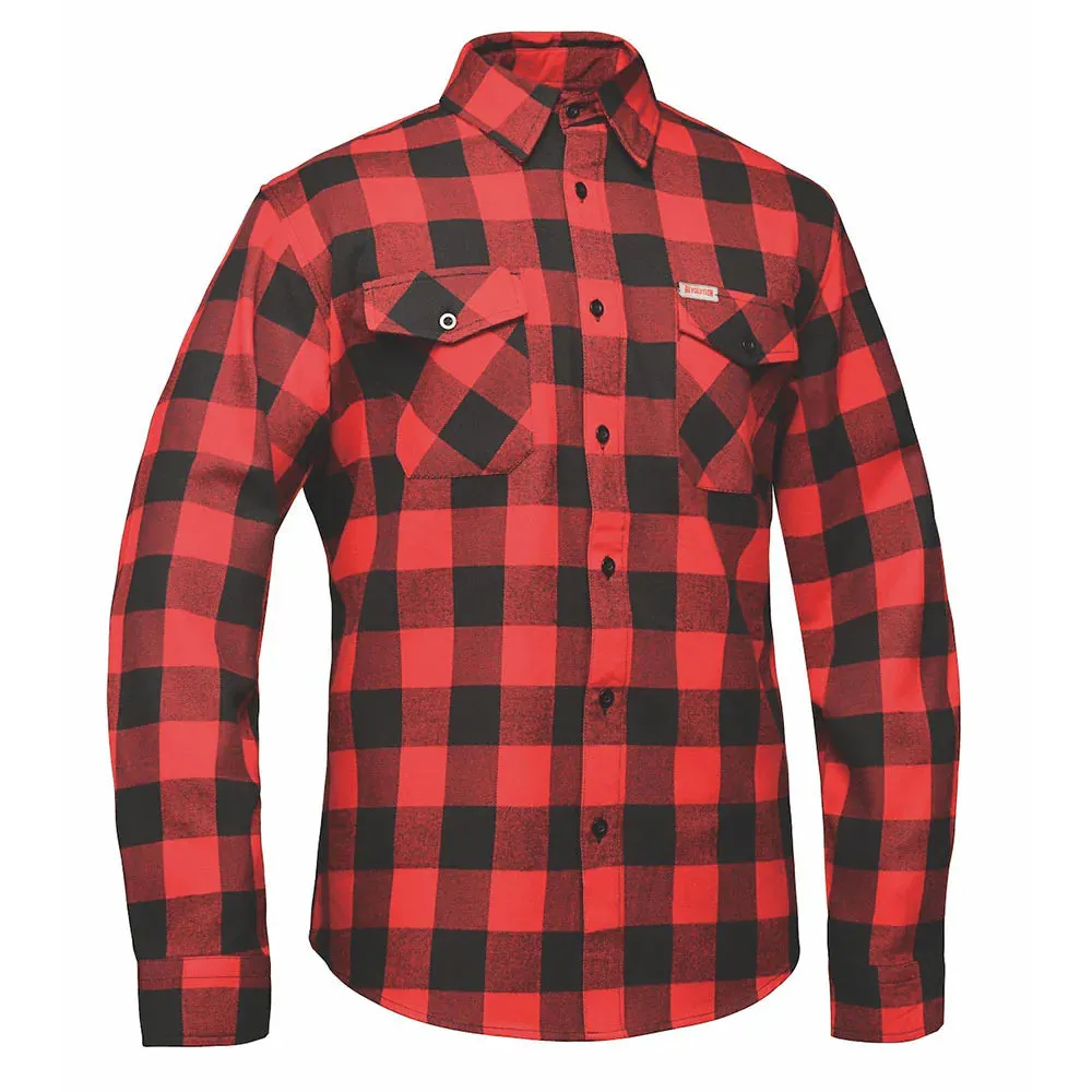 Men's Red and Black Flannel Shirt by DERRINGER Flannel Co. sold by Legendary USA