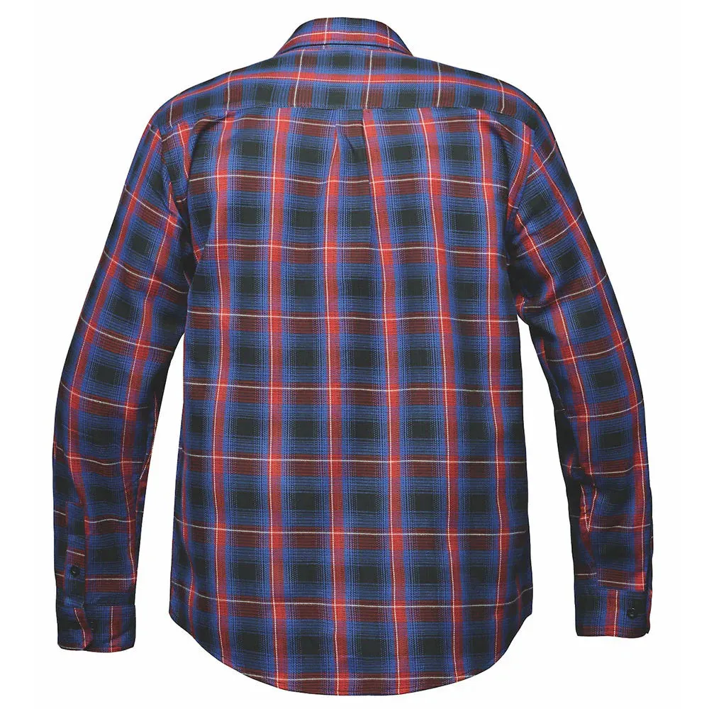 Men's Red and Blue Flannel Shirt by DERRINGER Flannel Co. sold by Legendary USA product image thumbnail 2