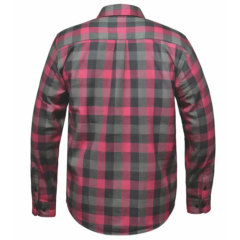Men's Gray & Pink Flannel Shirt by DERRINGER Flannel Co. sold by Legendary USA product image thumbnail 2