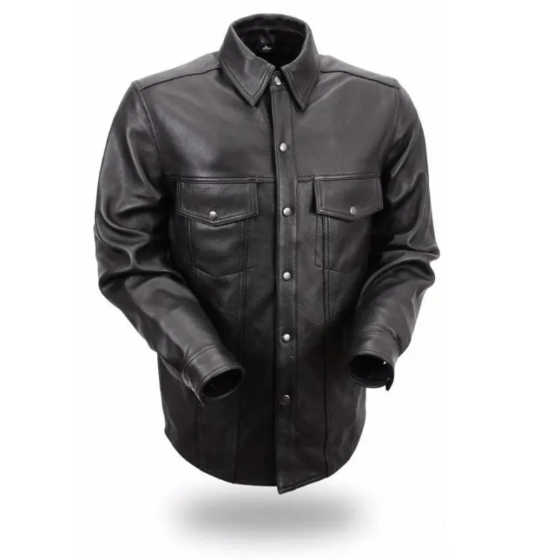 First Mfg Mens Milestone Leather Shirt - Final Sale (Ships Same Day) sold by Legendary USA