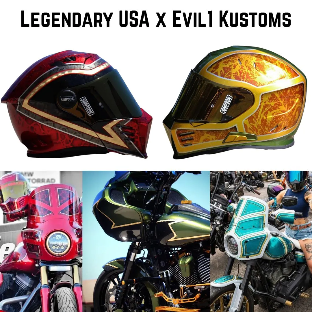 Legendary USA X Evil 1 Kustoms Limited Edition 4th of July Tank Top Black or White sold by Legendary USA product image thumbnail 5