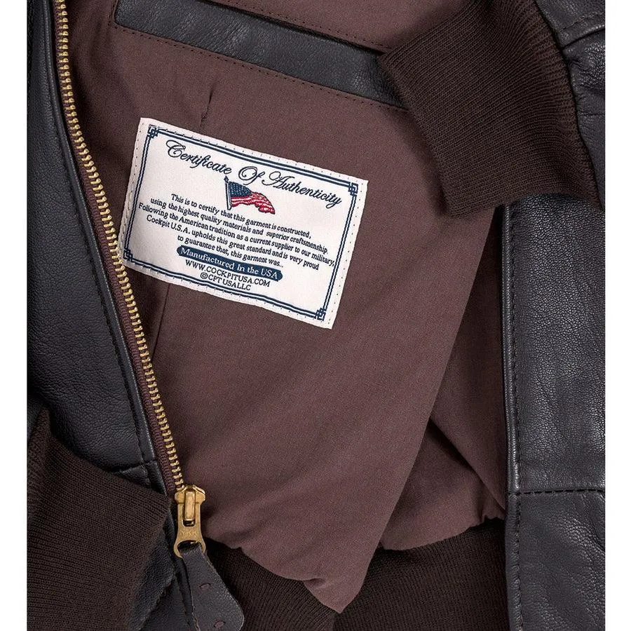 Cockpit USA Women's U.S.A.F. 21st Century A-2 Jacket with Velcro sold by Legendary USA product image thumbnail 5