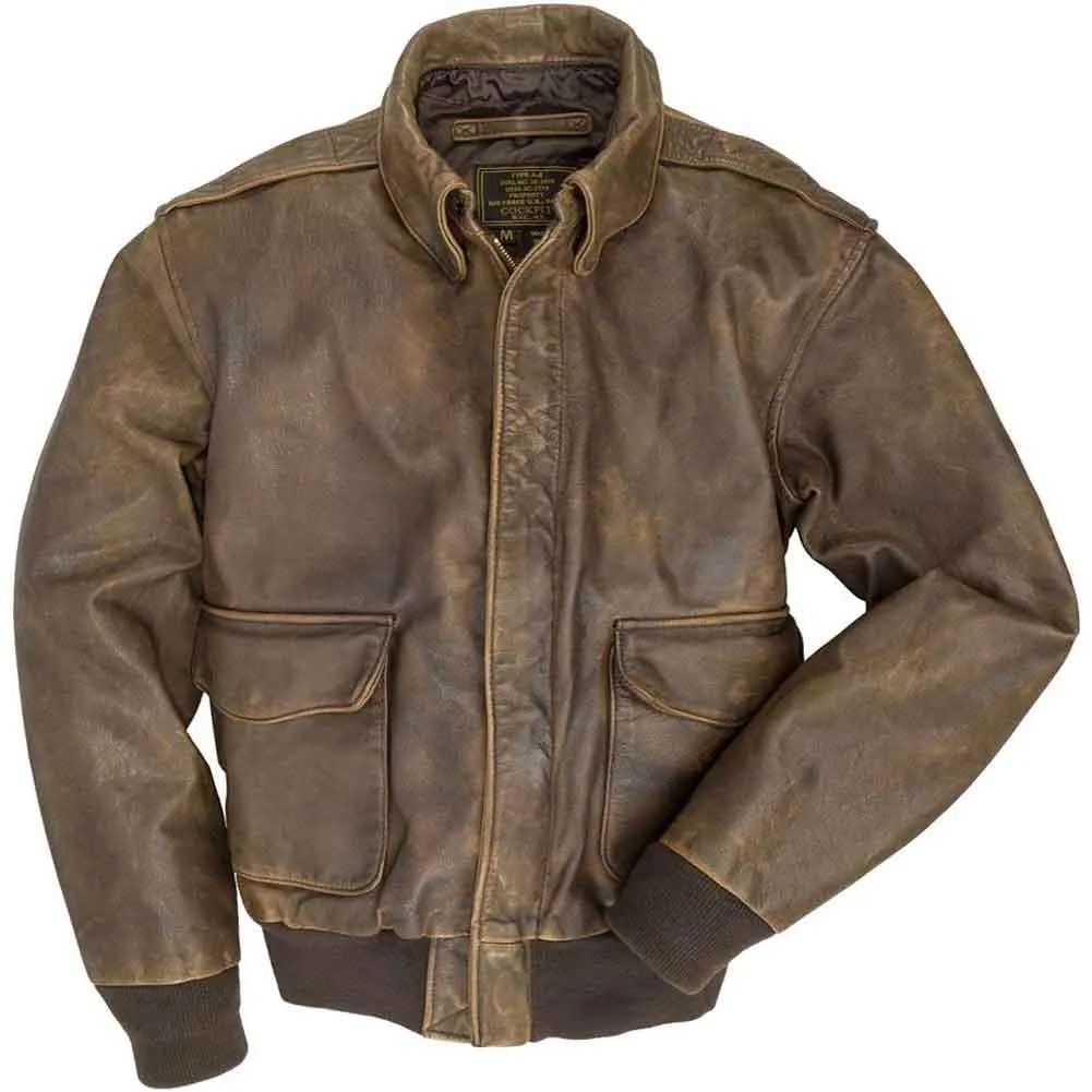 Cockpit USA Mens Mustang Vintage A-2 Leather Flight Jacket Size 2XLarge - Final Sale Ships Same Day sold by Legendary USA product image thumbnail 4