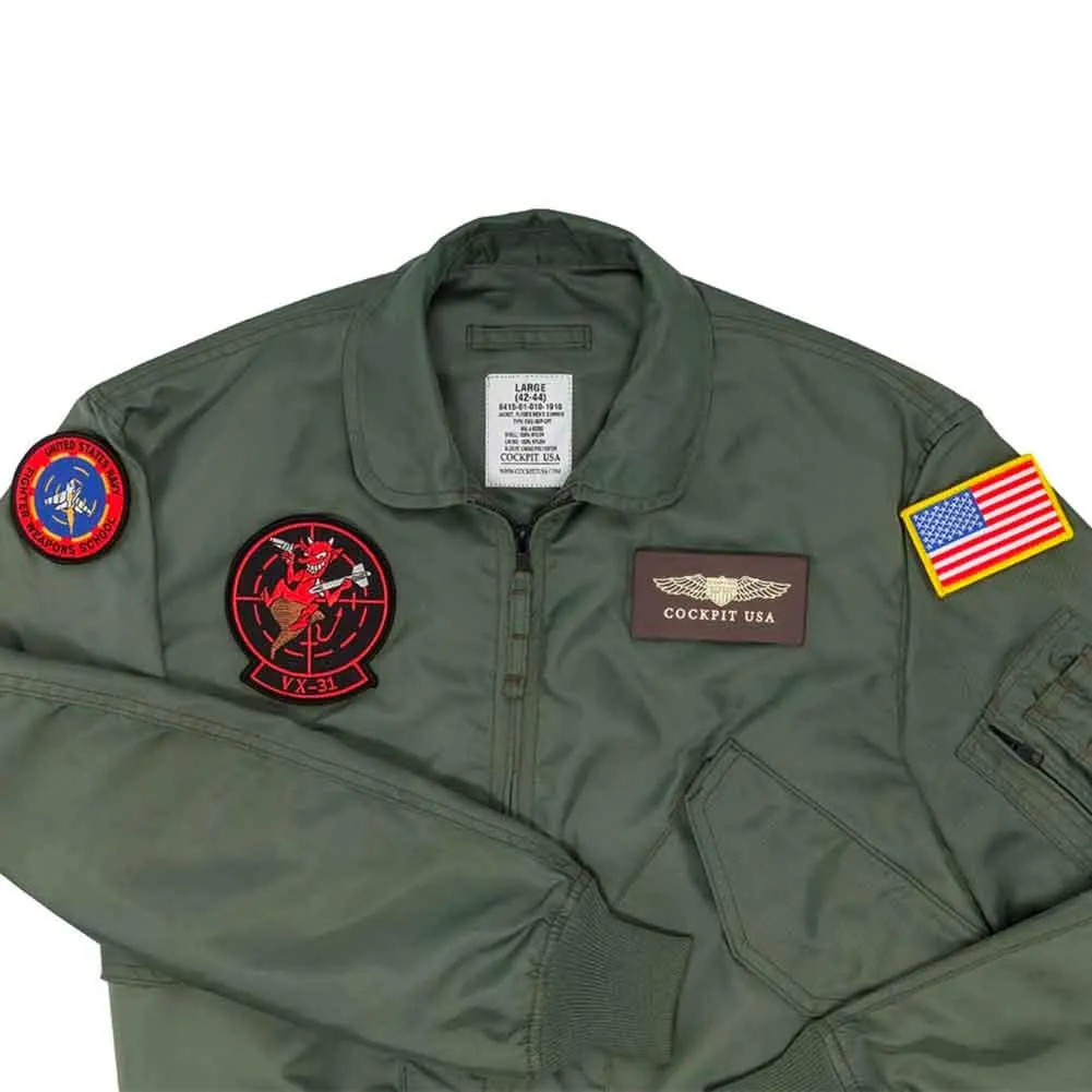 Cockpit USA Mens Movie Heroes Top Gun Nylon Flight Jacket Z24A103 SIZE XLARGE - FINAL SALE SHIPS SAME DAY sold by Legendary USA product image thumbnail 3