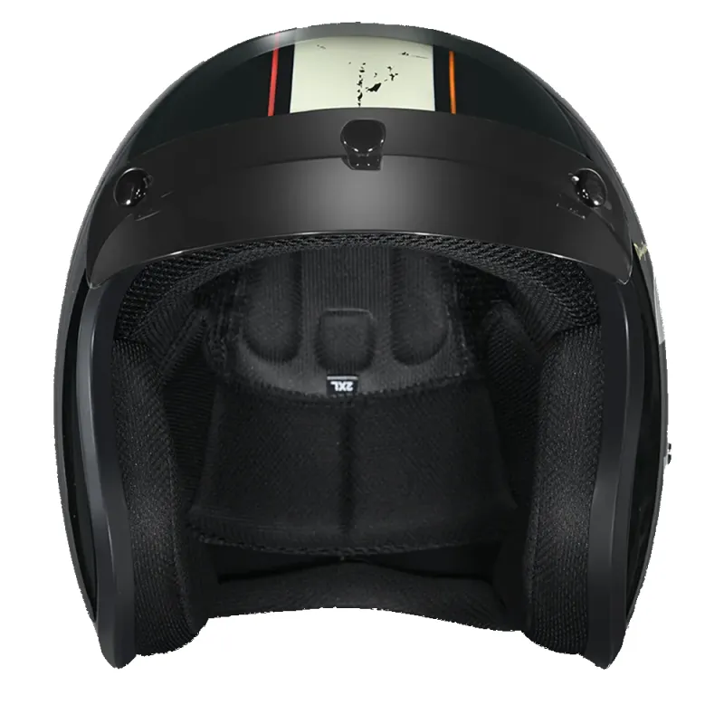 Daytona Cruiser Open Face Motorcycle Helmet - Visor & Graphics - Daytona 30th | DOT Approved sold by Legendary USA