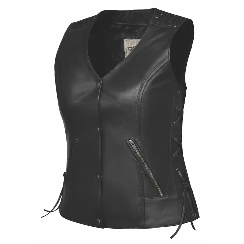 Candy - Womens Premium Leather Vest sold by Legendary USA