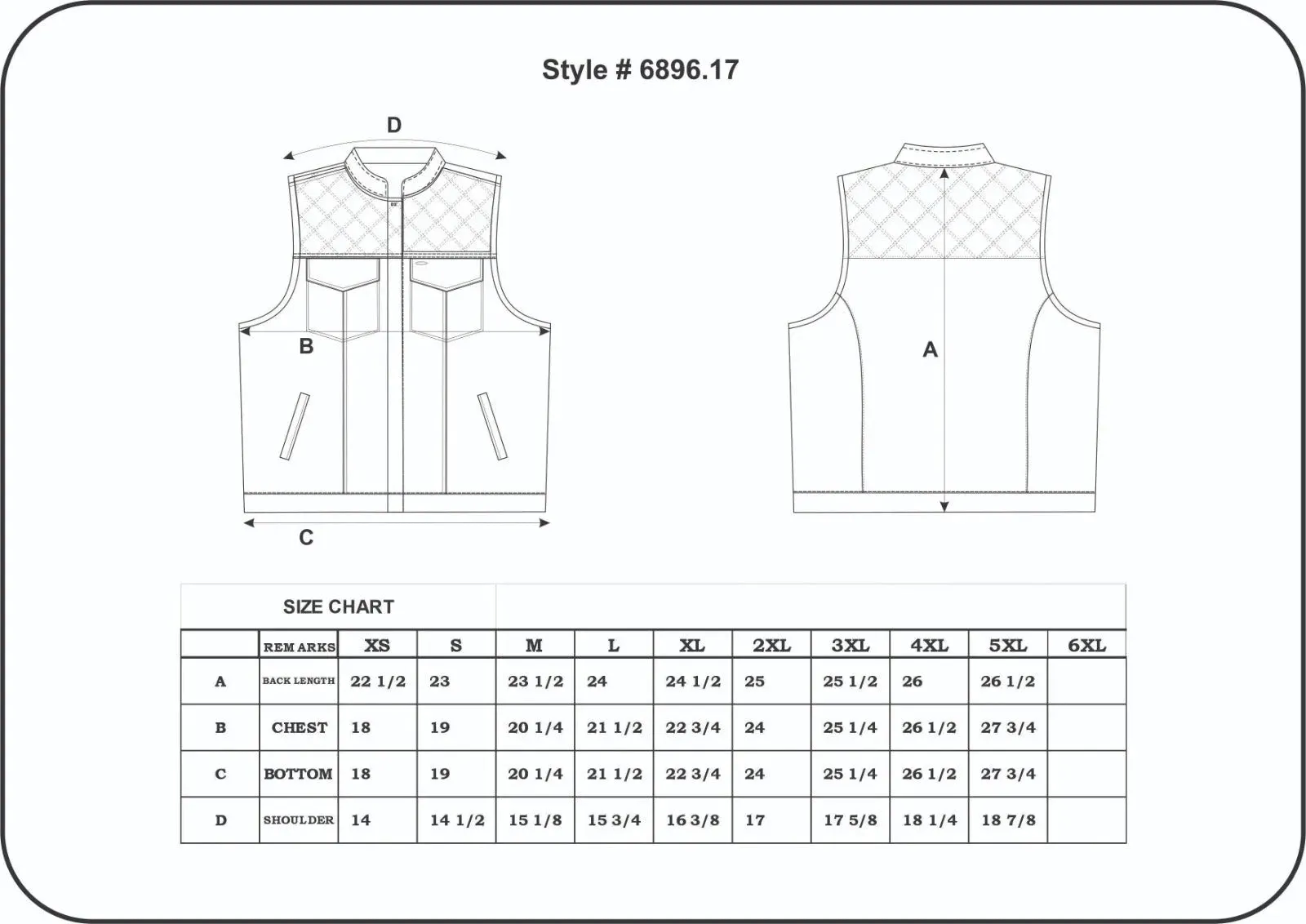 Purple Double Diamond Stitched Womens Club Style Motorcycle Vest sold by Legendary USA product image thumbnail 3