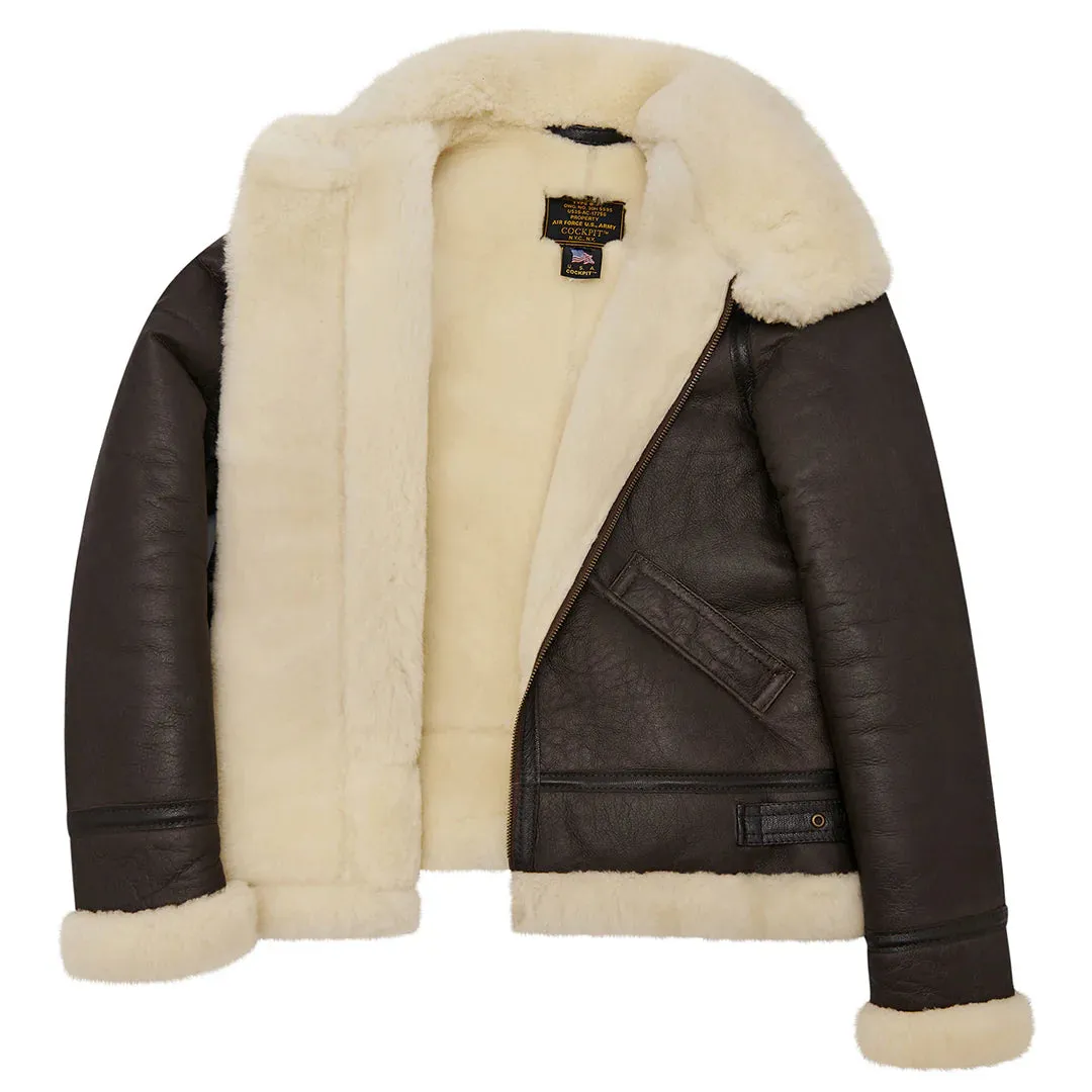 Cockpit USA Womens B-3 Sheepskin Bomber Jacket W72N100 SIZE LARGE - Final Sale Ships Same Day sold by Legendary USA product image thumbnail 2