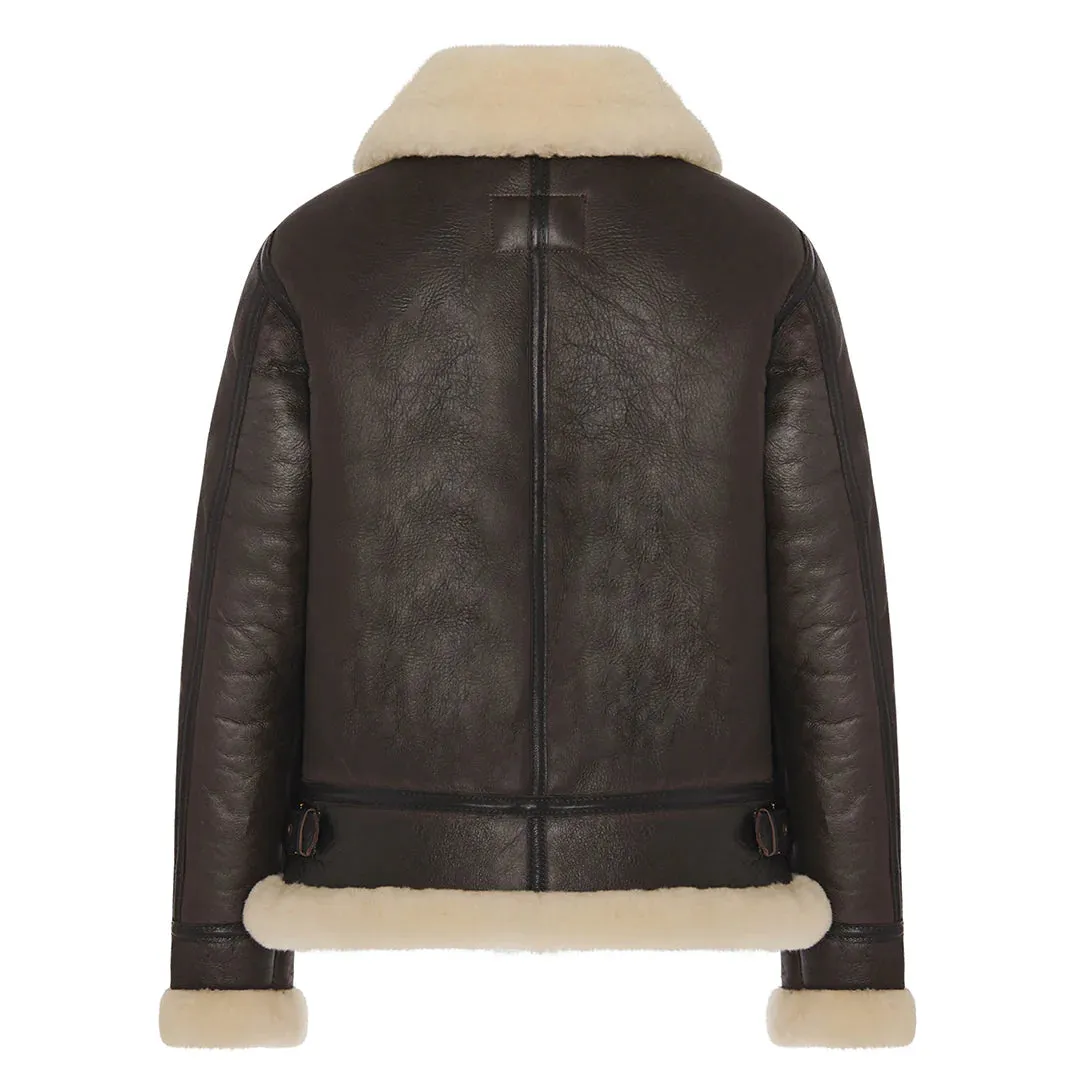 Cockpit USA Womens B-3 Sheepskin Bomber Jacket W72N100 SIZE LARGE - Final Sale Ships Same Day sold by Legendary USA product image thumbnail 4