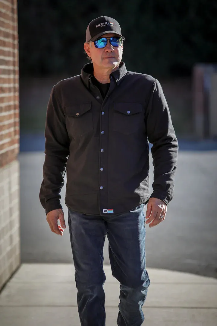 Bohn Kevlar Men's Flannel Riding Shirt – Black sold by Legendary USA product image thumbnail 3