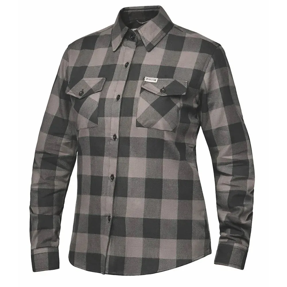 Womens Armored Flannel - Black & Gray sold by Legendary USA
