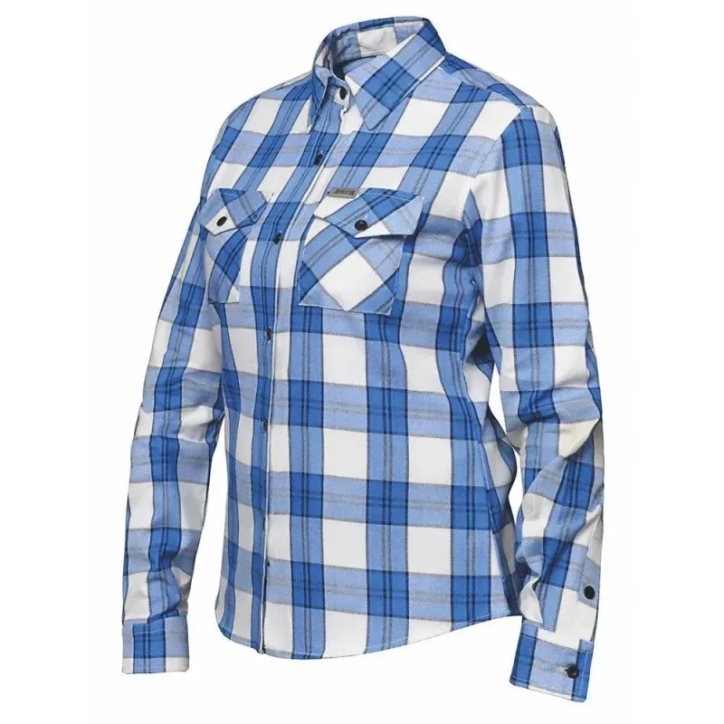 Derringer - Ladies Blue and White Flannel Shirt sold by Legendary USA