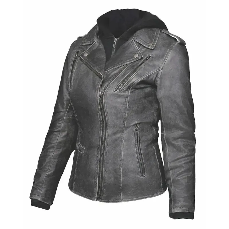 Stella - Ladies 3-in-1 Leather Jacket by Derringer Leather sold by Legendary USA