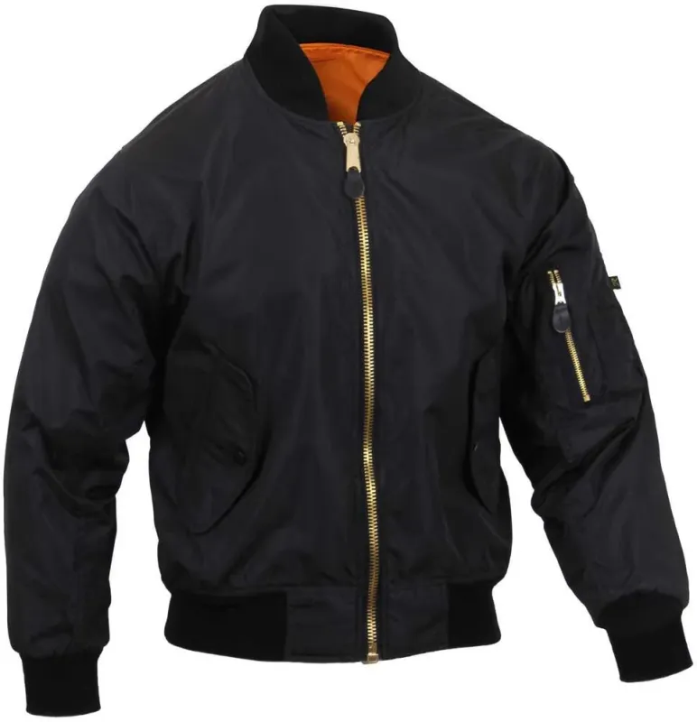 Size: 3XL Rothco Mens Lightweight MA-1 Nylon Flight Jacket - Final Sale Ships Same Day sold by Legendary USA