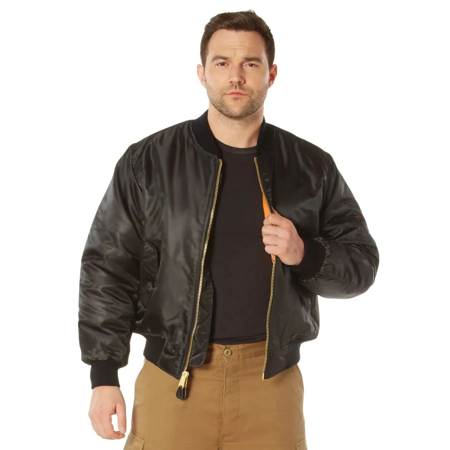 Size: 3XL Rothco Men's Classic MA-1 Nylon Flight Jacket - Final Sale Ships Same Day sold by Legendary USA