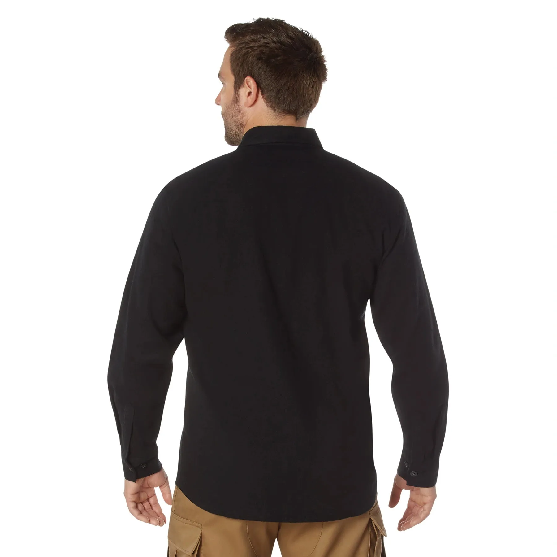 Size: 3XL Rothco Heavy Weight Solid Flannel Shirt - Final Sale Ships Same Day sold by Legendary USA product image thumbnail 2